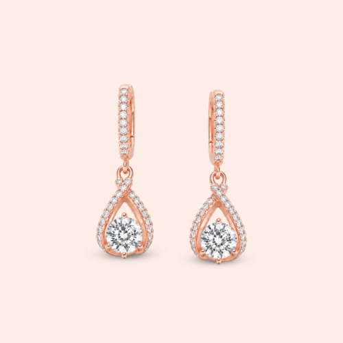 Embrace Rose Earring